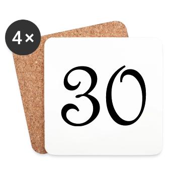 30 - Coasters (set of 4) - white - Front