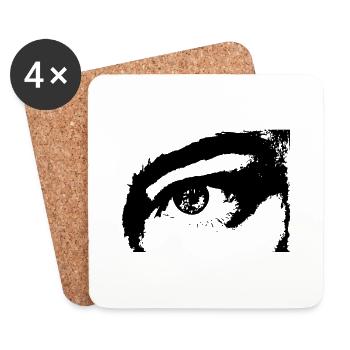 Eye/Auge - Untersetzer (4er-Set) - Weiß - Vorne