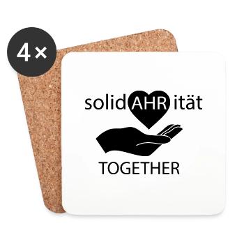 We Ahr Together - solidAHRität - Untersetzer (4er-Set) - Weiß - Vorne