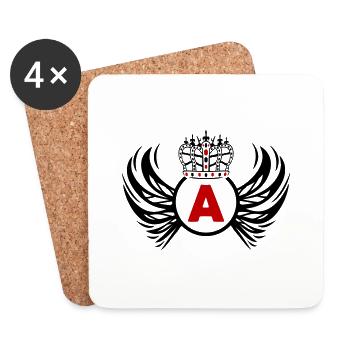 wappen A - Untersetzer (4er-Set) - Weiß - Vorne