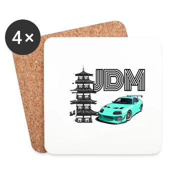 JDM Supra design - Coasters (set of 4) - white - Front