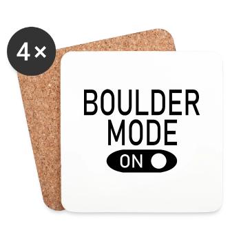 Bouldern Klettern Climbing - Untersetzer (4er-Set) - Weiß - Vorne