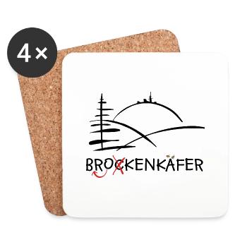Brockenkäfer - Untersetzer (4er-Set) - Weiß - Vorne