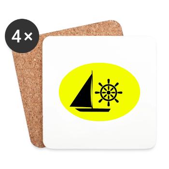 Sail - Coasters (set of 4) - white - Front