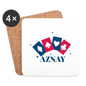 AZNAY - Untersetzer (4er-Set) - Weiß - Vorne