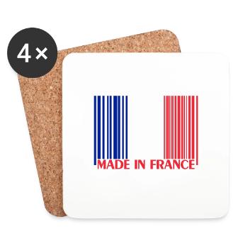 France Frankreich - Untersetzer (4er-Set) - Weiß - Vorne