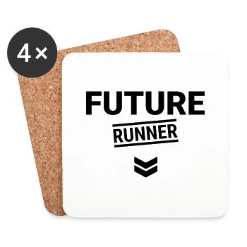 Triathlon Swim Bike Run Marathon - Coasters (set of 4) - white - Front