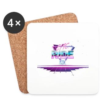 EPIC RIDE INC. - Untersetzer (4er-Set) - Weiß - Vorne