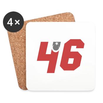 Kahramanmaraş - Coasters (set of 4) - white - Front