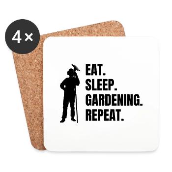 Garden Gift Gardener Hobby Gardener Orchard - Coasters (set of 4) - white - Front