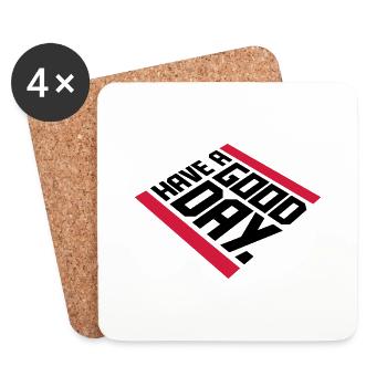 have a good day - Coasters (set of 4) - white - Front