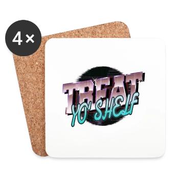 feminine book keeper gift geek better quotes - Coasters (set of 4) - white - Front