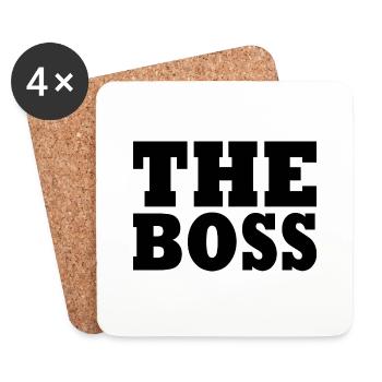 The boss - Dessous de verre (lot de 4) - blanc - Devant