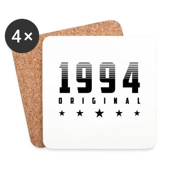 Original 1987 Year of Birth | Color changeable | - Coasters (set of 4) - white - Front