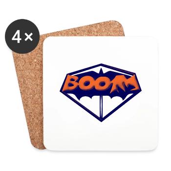 Super boom - Untersetzer (4er-Set) - Weiß - Vorne
