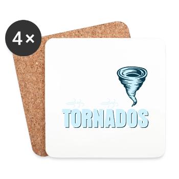 Easily Distracted By Tornados Meteorology Weather - Coasters (set of 4) - white - Front