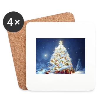 Christmas 28 - Coasters (set of 4) - white - Front