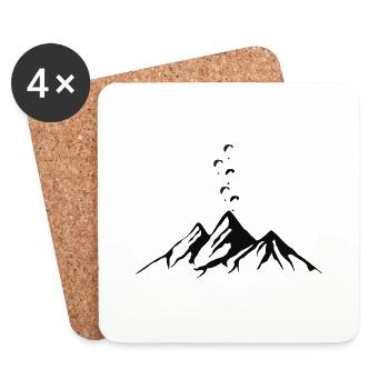 Paragliding / Paragliding / Thermals - Coasters (set of 4) - white - Front
