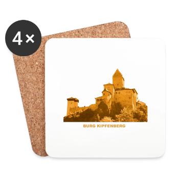 Kipfenberg Market Upper Bavaria Bavaria Castle - Coasters (set of 4) - white - Front