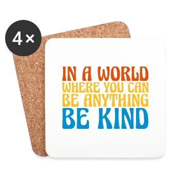 you can be kind - Coasters (set of 4) - white - Front