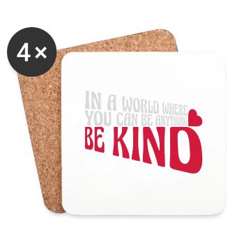 you can be kind - Coasters (set of 4) - white - Front