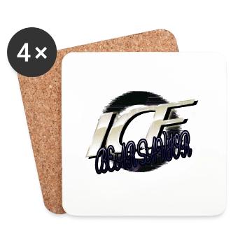 happy animal rights awareness fun quote - Coasters (set of 4) - white - Front