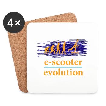 E-Scooter E-Roller Scooter - Coasters (set of 4) - white - Front