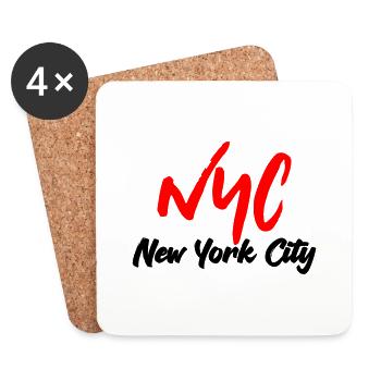 New York City - Untersetzer (4er-Set) - Weiß - Vorne