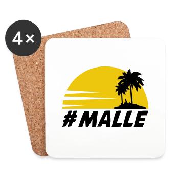 malle - Untersetzer (4er-Set) - Weiß - Vorne