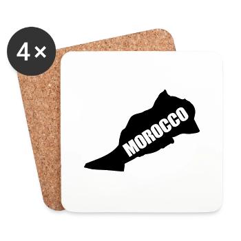Morocco Country - Coasters (set of 4) - white - Front
