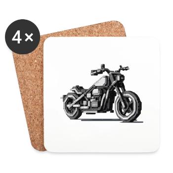 The motorcycle season has started for all bikers - Coasters (set of 4) - white - Front