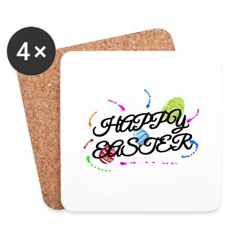 Joyeuses Pâques - Dessous de verre (lot de 4) - blanc - Devant