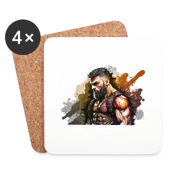 MMA - Untersetzer (4er-Set) - Weiß - Vorne