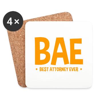 Bae Best Attorney Ever 2 - Untersetzer (4er-Set) - Weiß - Vorne