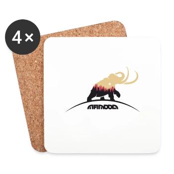 Mammoth Wilderness Insinde - Coasters (set of 4) - white - Front