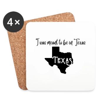 Texas as Home - Year Abroad - Emigration - Coasters (set of 4) - white - Front