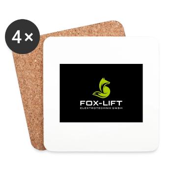 Fox lift 5 - Untersetzer (4er-Set) - Weiß - Vorne