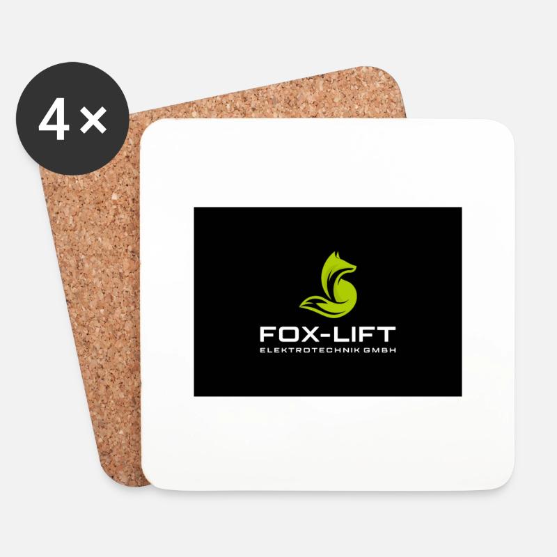 Fox lift 5 - Untersetzer (4er-Set) - Weiß