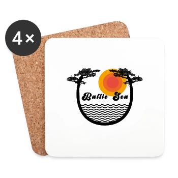 Mer Baltique - Dessous de verre (lot de 4) - blanc - Devant