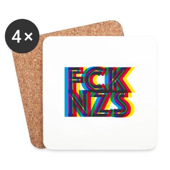 FCK NZS - Coasters (set of 4) - white - Front