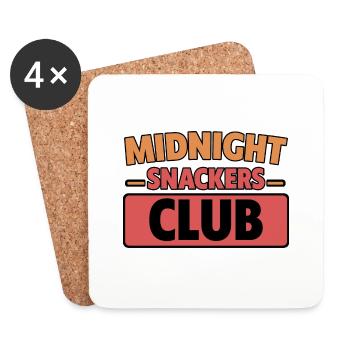 Midnight Snackers Club 2 - Untersetzer (4er-Set) - Weiß - Vorne