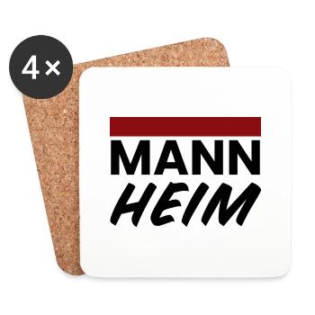 Mannheim Monnem - Coasters (set of 4) - white - Front
