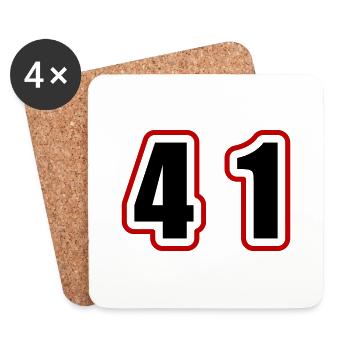 41 Number College - Coasters (set of 4) - white - Front