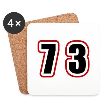 73 Number College - Coasters (set of 4) - white - Front