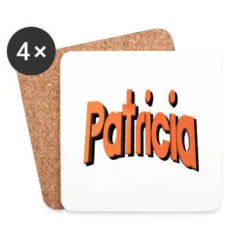 Patricia2 - Dessous de verre (lot de 4) - blanc - Devant