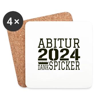 Abitur Abi - Dessous de verre (lot de 4) - blanc - Devant