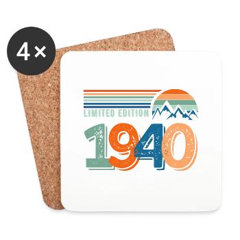 Limitierte Auflage 1940 - Untersetzer (4er-Set) - Weiß - Vorne
