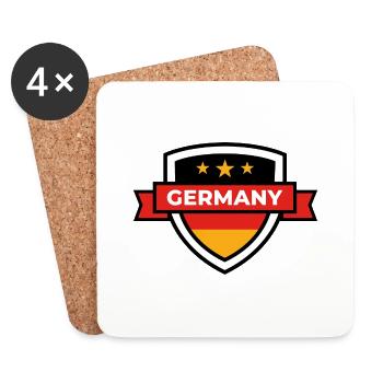 German Sports Teams - Germany - Coasters (set of 4) - white - Front