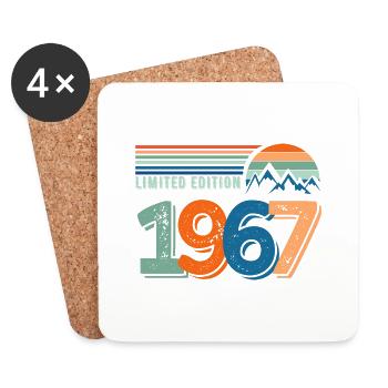 Limitierte Auflage 1967 - Untersetzer (4er-Set) - Weiß - Vorne
