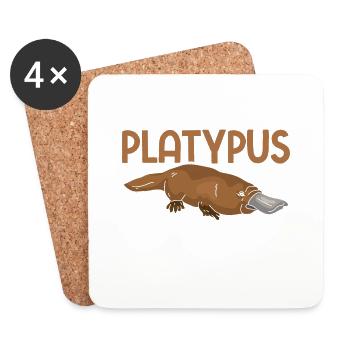 Platypus - Coasters (set of 4) - white - Front